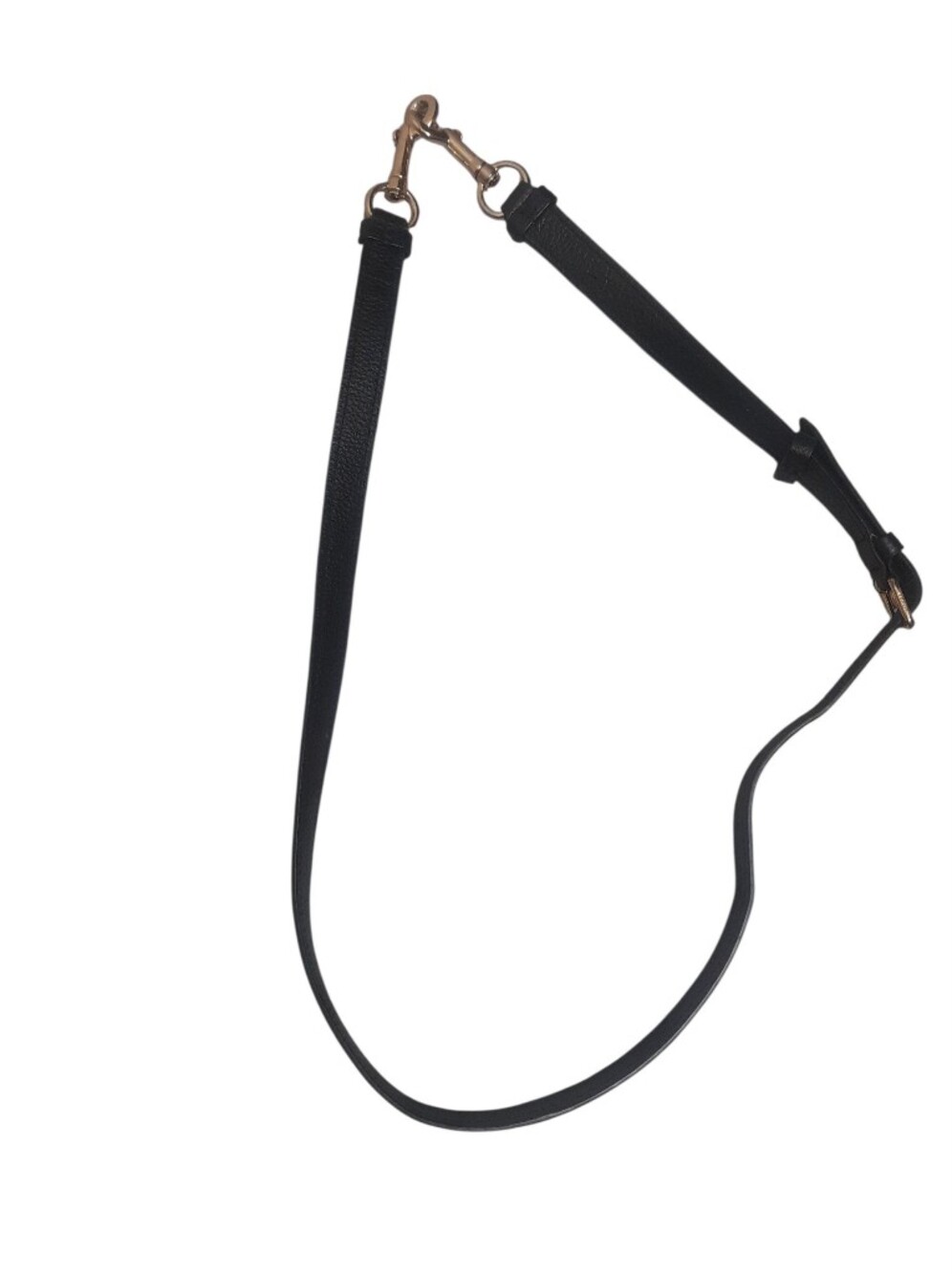COACH Black Adjustable Leather Crossbody Shoulder Strap Y2K